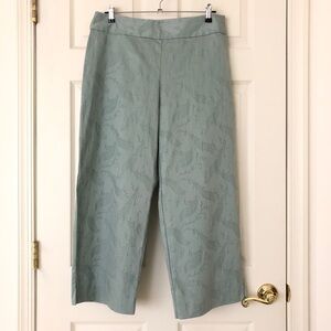 NWT Merona Cotton Blend Damask Ankle Pants Light Blue Size 14
